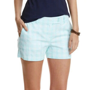 Vineyard Vines Gingham Whale Dayboat Shorts Size 2